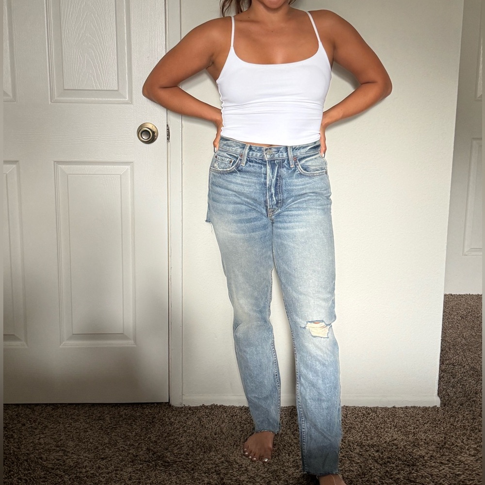 GRLFRND Karolina Light Blue Boyfriend Jeans